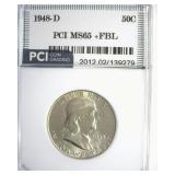 1948-D Franklin MS65+ FBL LISTS $125