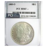 1903-O Morgan MS67+ LISTS $36000