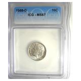 1959-D Dime ICG MS67