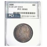 1836 Bust 50c MS65 Lists $9000 O-119