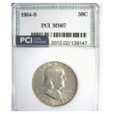 1954-S Franklin MS67 LISTS $1600