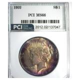 1922 Peace MS66 LISTS $600
