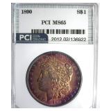 1890 Morgan MS65 LISTS $950