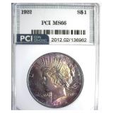 1922 Peace MS66 LISTS $600