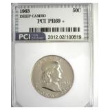 1963 Franklin PR69+ DC LISTS $5000 IN 69 DC