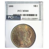 1885 Morgan MS68 LISTS $36000