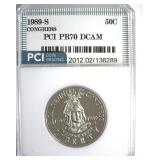 1989-S 50c Congress PCI PR70 DCAM