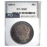 1883-O Morgan MS67 LISTS $3500