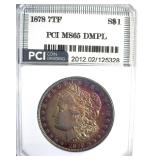 1878 7TF Morgan MS65 DMPL LISTS $7500