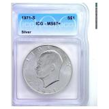 1971-S Silver Ike ICG MS67+ LISTS $3150