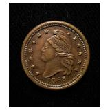 1863 Civil War Token UNC