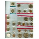 1964-1981 Coins From Mint Sets Still in Cellophane