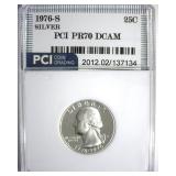 1976-S Silver Quarter PR70 DCAM LISTS $160
