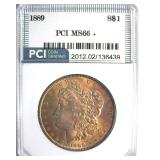 1889 Morgan MS66+ LISTS $3500