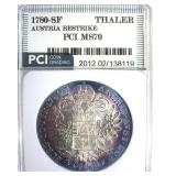 1780-SF Restrike Thaler PCI MS70 Austria