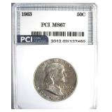 1963 Franklin MS67 LISTS $1550 IN 66+