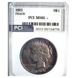1921 Peace MS65+ LISTS $5250