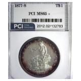 1877-S Trade Dollar MS65+ LISTS $10500