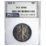 1945-D Walking Liberty MS66 LISTS $240