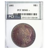 1881 Morgan MS65+ LISTS $725