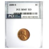 1939-S Cent MS67 RD LISTS $140