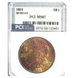 1921 Morgan MS67 LISTS $9500