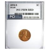 1976-S Cent PR70 DCAM RD LISTS $10000