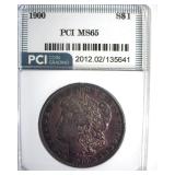 1900 Morgan PCI MS65 Purple Toning
