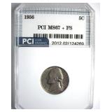1956 Nickel MS67+ FS LISTS $2600 IN 67 FS