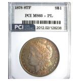1878 8TF Morgan MS65+ PL LISTS $10000