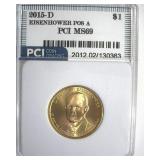 2015-D Pos A $1 Eisenhower PCI MS69