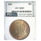 1889 Morgan MS67 LISTS $15000