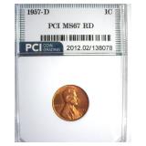 1957-D Cent MS67 RD LISTS $400