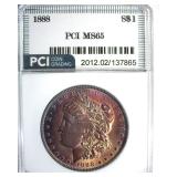 1888 Morgan PCI MS65 Incredible Color