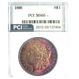 1896 Morgan PCI MS65+ Beautiful Color