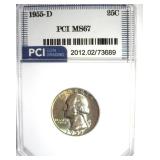 1955-D Quarter MS67 LISTS $11500