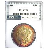 1889 Morgan PCI MS65 VIbrant Color