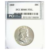 1959 Franklin MS66 FBL LISTS $800