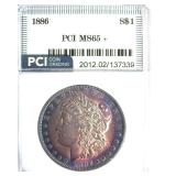 1886 Morgan PCI MS65+ Impressive Color