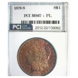 1879-S Morgan MS67+ PL LISTS $4850