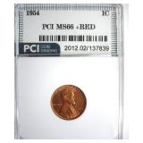 1954 Cent MS66+ RD LISTS $600