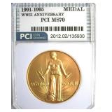 1991-1995 Medal PCI MS70 WWII Anniversary