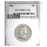 1961 Franklin PR69 Cameo LISTS $2250