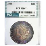 1888 Morgan MS67 LISTS $7250