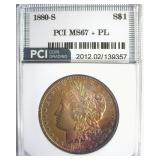 1880-S Morgan MS67+ PL LISTS $3500