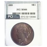 1925 Peace MS66 LISTS $550