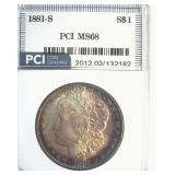 1881-S Morgan MS68 LISTS $5500