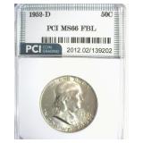 1952-D Franklin MS66 FBL LISTS $475