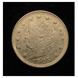1905 Liberty Nickel AU