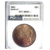 1921 Morgan MS67+ LISTS $25000